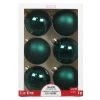 Hot Sale ⌛ 6ct. 3.1" Dark Green Glass Ball Ornaments by Ashland® 🥰 -Ashlandty Shop 10701619 1
