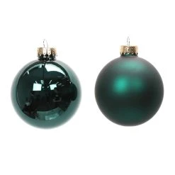 Hot Sale ⌛ 6ct. 3.1" Dark Green Glass Ball Ornaments by Ashland® 🥰 -Ashlandty Shop 10701619 2