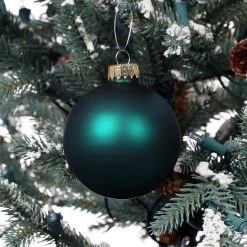 Hot Sale ⌛ 6ct. 3.1" Dark Green Glass Ball Ornaments by Ashland® 🥰 -Ashlandty Shop 10701619 3