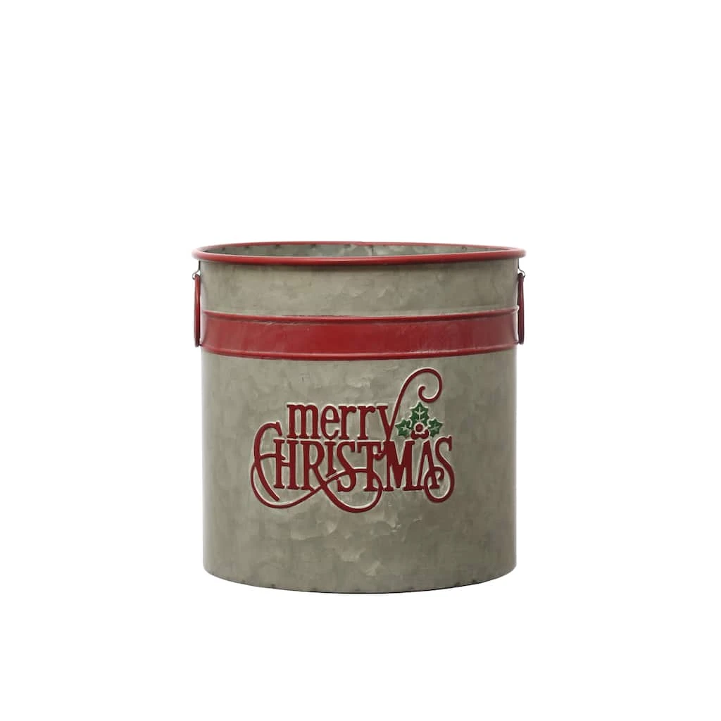 Cheap π 10.5" Small Merry Christmas Galvanized Metal Bucket by Ashland® π― 3 Cheap π 10.5" Small Merry Christmas Galvanized Metal Bucket by Ashland® π―