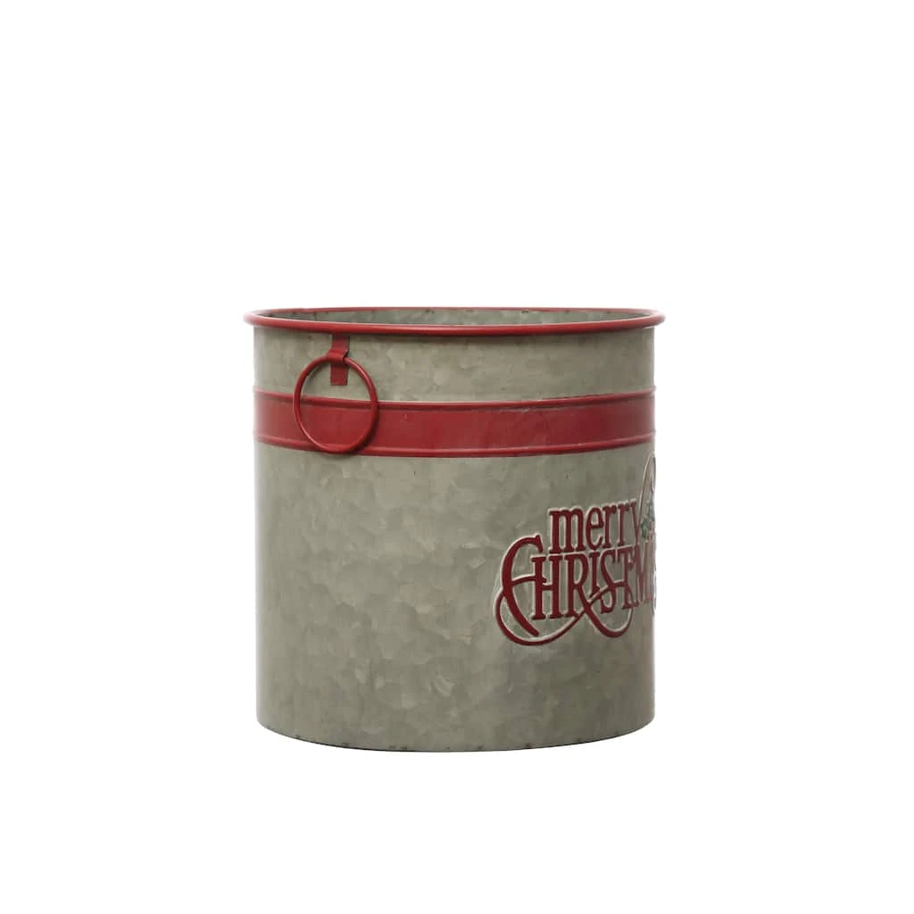 Cheap π 10.5" Small Merry Christmas Galvanized Metal Bucket by Ashland® π― 4 Cheap π 10.5" Small Merry Christmas Galvanized Metal Bucket by Ashland® π― - Image 2