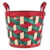 Best deal 😉 9.5" Medium Red and Green Woven Wood Chip Basket by Ashland® ❤️ -Ashlandty Shop 10701814 1