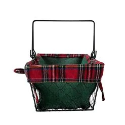 Top 10 ⭐ 11.5" Medium Wire Basket with Green Burlap by Ashland® 🤩 -Ashlandty Shop 10701815 3