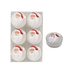 Hot Sale 🛒 Santa Tealight Candles by Ashland®, 6ct. ⌛