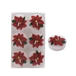 Cheapest 🎉 Poinsettia Tealight Candles by Ashland®, 6ct. 😉
