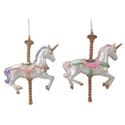 Outlet 🧨 Assorted 6" Glass Carousel Ornament by Ashland® ❤️ 5 Outlet 🧨 Assorted 6" Glass Carousel Ornament by Ashland® ❤️ -Ashlandty Shop 10701851 2