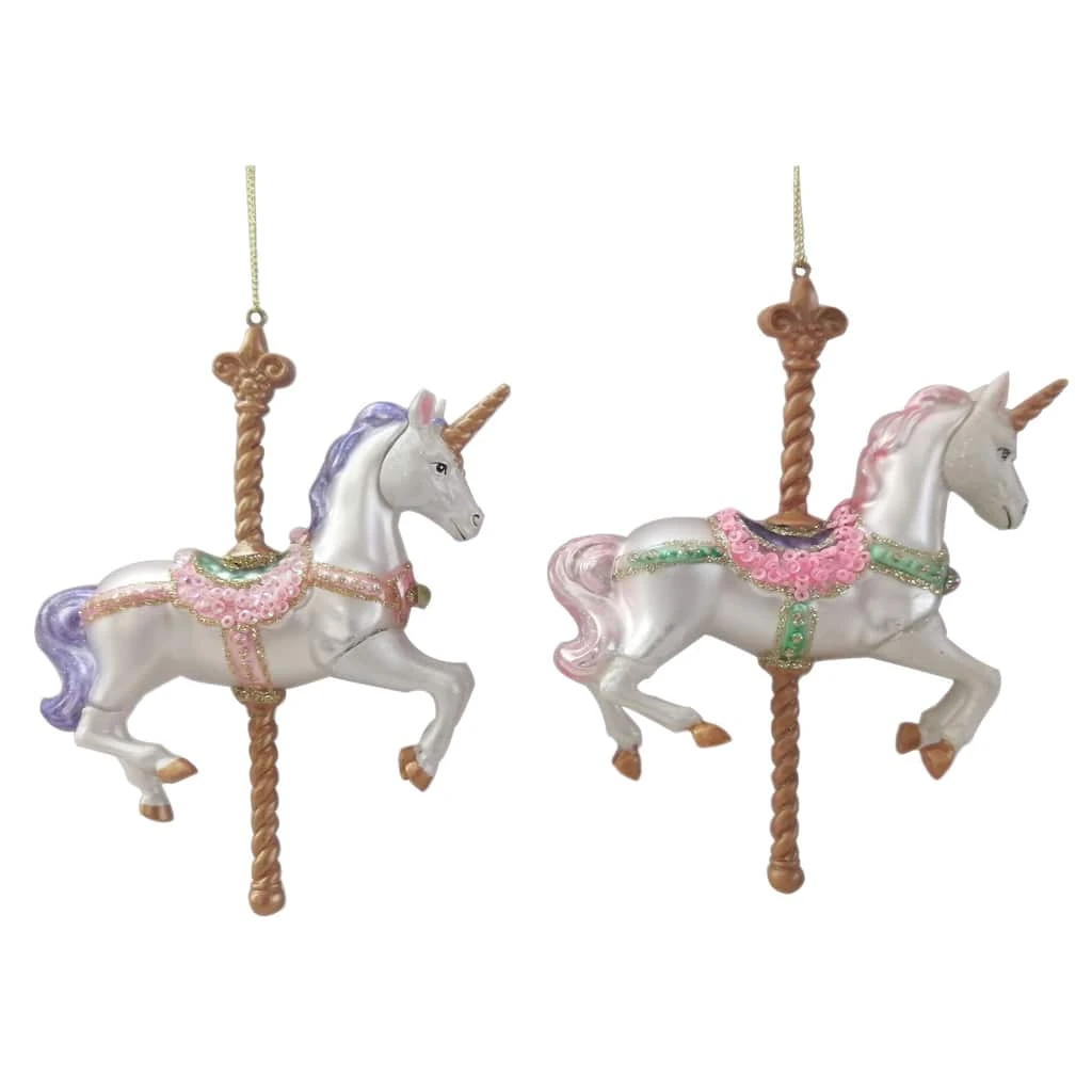 Outlet 🧨 Assorted 6" Glass Carousel Ornament by Ashland® ❤️ 4 Outlet 🧨 Assorted 6" Glass Carousel Ornament by Ashland® ❤️ - Image 2