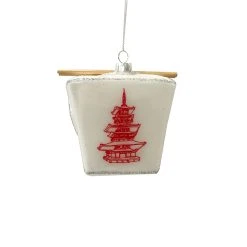 New ✔️ 4" Glass Chinese Take Out Ornament by Ashland® 🌟 -Ashlandty Shop 10701853 3