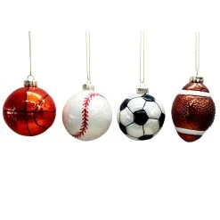 Budget 😀 Assorted 3" Glass Sports Ball Ornament by Ashland® ⌛ -Ashlandty Shop 10701855 2