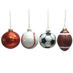 Budget 😀 Assorted 3" Glass Sports Ball Ornament by Ashland® ⌛ -Ashlandty Shop 10701855 3
