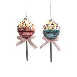 Best deal 🥰 Assorted 5" Glass Lollipop Ornament by Ashland® ⌛