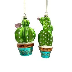 Best Pirce 🎁 Assorted Glass Cactus Ornament by Ashland® ❤️ -Ashlandty Shop 10701874 3