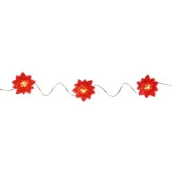 Best Pirce 👍 18ct. Poinsettia LED Crafting Lights by Ashland® ⭐