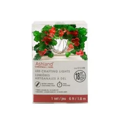 Flash Sale 🤩 18ct. Holly Berries & Leaves LED Crafting Lights by Ashland® 🔔 -Ashlandty Shop 10701966 4