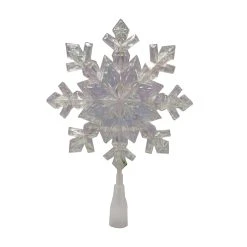 Hot Sale ✔️ 12.5" Iridescent Snowflake Lighted Tree Topper by Ashland® ⭐