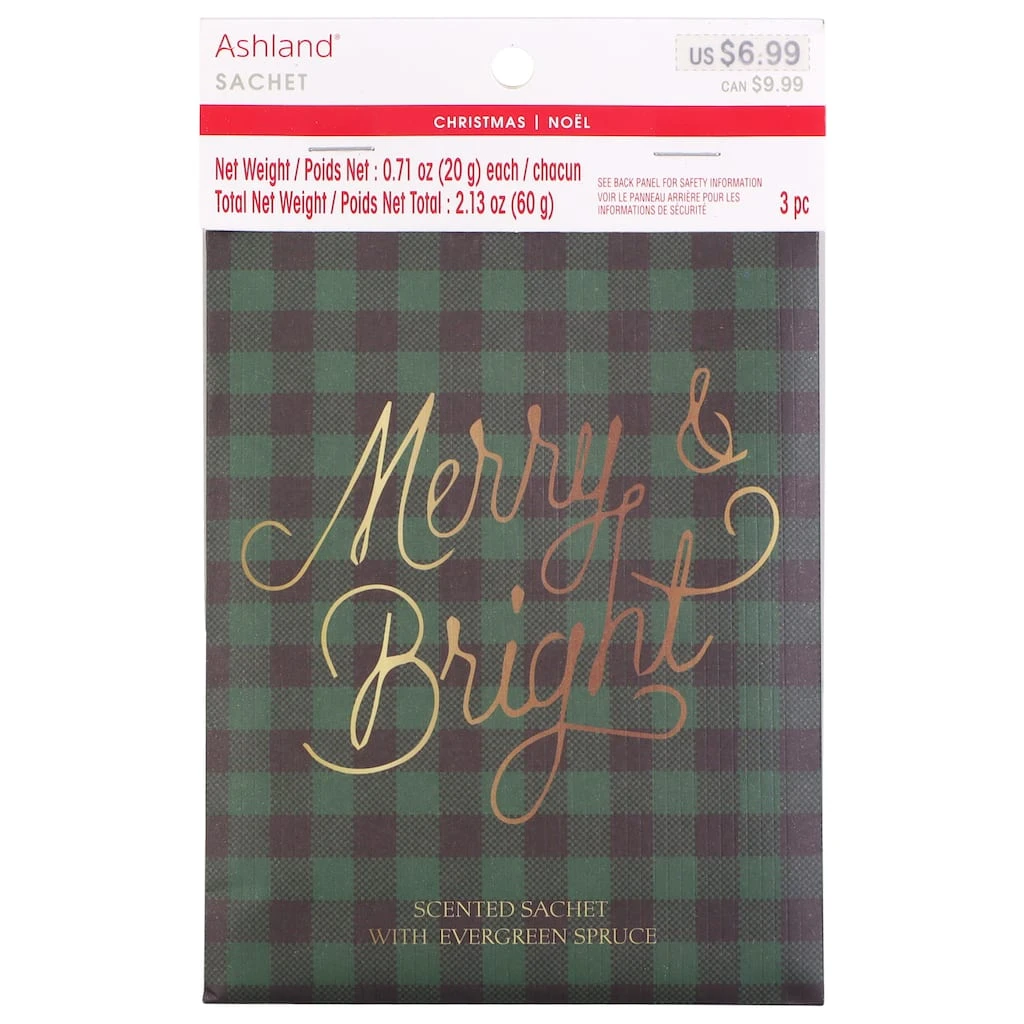 Budget π Evergreen Spruce Scented Sachets, 3ct. by Ashland® π 3 Budget π Evergreen Spruce Scented Sachets, 3ct. by Ashland® π