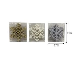 Promo ⭐ Assorted 7" Snowflake Tabletop Box Set by Ashland®, 6ct. ❤️ -Ashlandty Shop 10702115 3