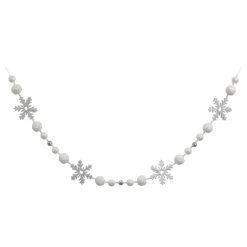Flash Sale 😀 6ft. White Snowflake & Ball Garland by Ashland® 🤩 -Ashlandty Shop 10702118 3