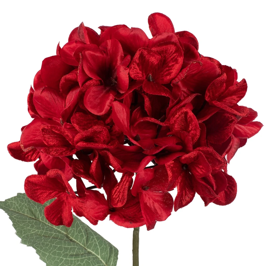 Best deal ❤️ Red Glitter Hydrangea Stem by Ashland® 👍 4 Best deal ❤️ Red Glitter Hydrangea Stem by Ashland® 👍 - Image 2