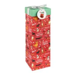 Outlet 🎁 Holiday Dogs Wine Gift Box by Ashland® 🥰
