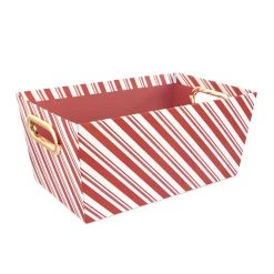 Wholesale 🎁 Small Candy Cane Stripe Gift Bin by Ashland® 😀