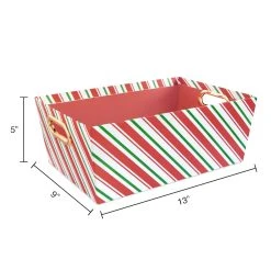 Best Sale ✔️ Large Candy Cane Stripe Gift Bin by Ashland® ✔️ -Ashlandty Shop 10703904 3