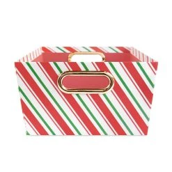 Best Sale ✔️ Large Candy Cane Stripe Gift Bin by Ashland® ✔️ -Ashlandty Shop 10703904 4