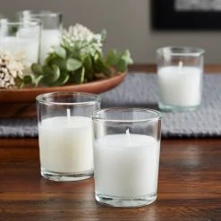 Buy ⭐ 12 Packs: 12 ct. (144 total) White Glass Votive Candles Pack by Ashland® Basic Elements™ ✨ -Ashlandty Shop MP136302 20