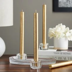 Brand new ✨ 12 Packs: 4 ct. (48 total) 10" Copper Spun Glitter Taper Candles by Ashland® 🎁 -Ashlandty Shop MP159422 20