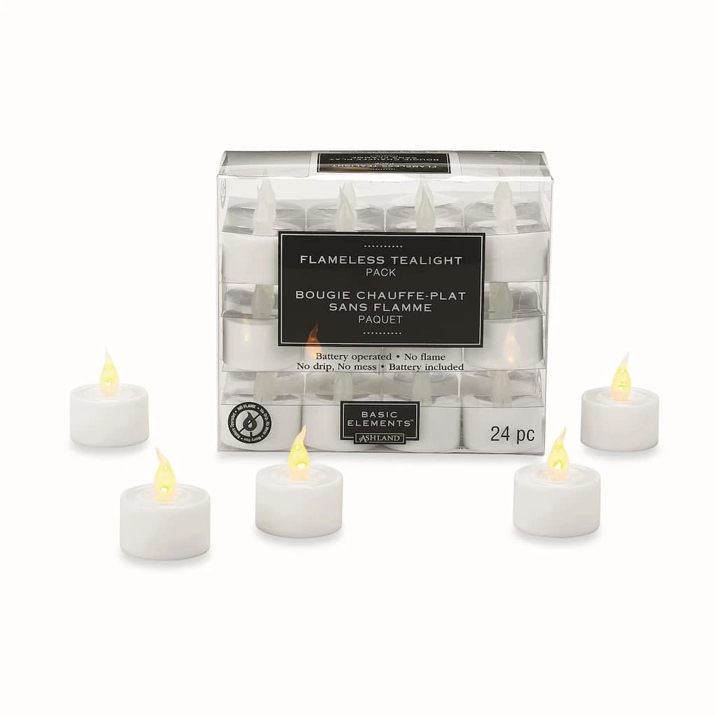 Budget β 12 Packs: 24 ct. (288 total) Flameless LED Tealights by Ashland® Basic Elements™ π 3 Budget β 12 Packs: 24 ct. (288 total) Flameless LED Tealights by Ashland® Basic Elements™ π
