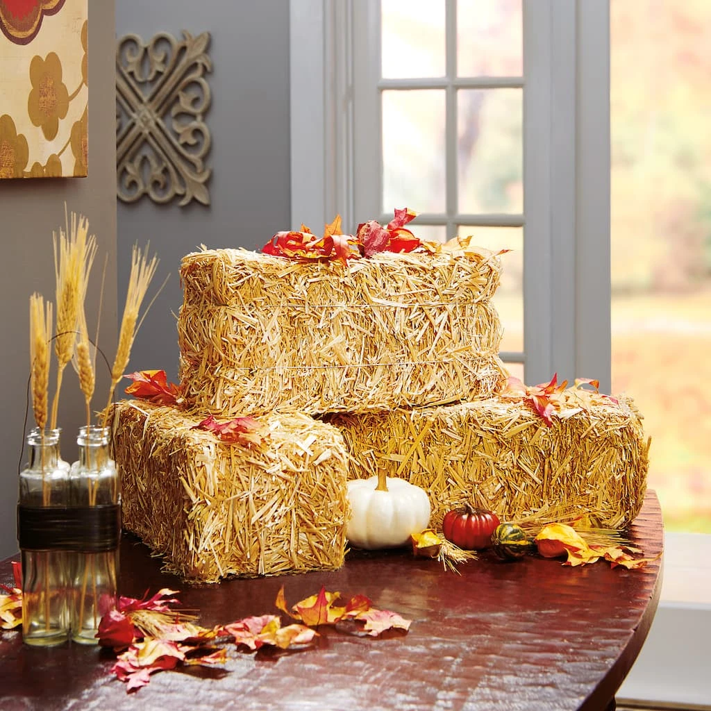 Deals π 12 Pack: 13" Decorative Straw Bale by Ashland® β 4 Deals π 12 Pack: 13" Decorative Straw Bale by Ashland® β - Image 2