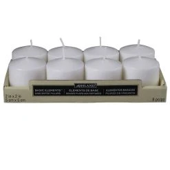 Buy 🌟 12 Packs: 8 ct. (96 total) Basic Elements™ White Pillar Candles Value Pack by Ashland® 😀