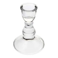Cheap ⭐ 12 Pack: 3.5" Glass Taper Candle Holder by Ashland® 🔔