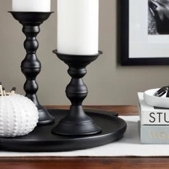 Best deal 🤩 12 Pack: 6" Black Metal Pillar Candle Holder by Ashland® 🥰 -Ashlandty Shop MP465809 20