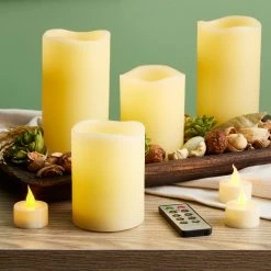Best Sale ⌛ 12 Packs: 9 ct. (108 total) Basic Elements™ Ivory LED Candle Set with Remote by Ashland® 🛒 -Ashlandty Shop MP466356 20
