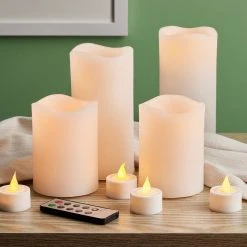 Cheap 🤩 4 Pack: Basic Elements™ White LED Candle Set with Remote by Ashland® 🥰 6 Cheap 🤩 4 Pack: Basic Elements™ White LED Candle Set with Remote by Ashland® 🥰 -Ashlandty Shop MP466357 20