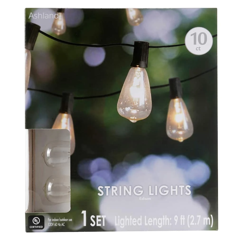Discount 💯 8 Pack: 10ct. Edison ST12 Bulb String Lights by Ashland® ⭐ 4 Discount 💯 8 Pack: 10ct. Edison ST12 Bulb String Lights by Ashland® ⭐ - Image 2