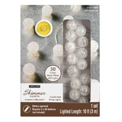 Cheap 🔔 8 Pack: 30ct. Crackle Ball LED String Lights by Ashland™ 😀 -Ashlandty Shop MP561992 1