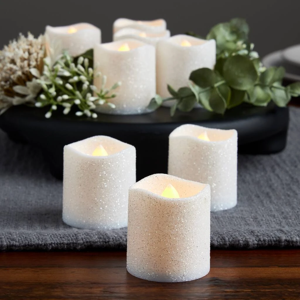 Top 10 π 8 Packs: 12 ct. (96 total) White Glitter LED Votive Candles by Ashland® π 6 Top 10 π 8 Packs: 12 ct. (96 total) White Glitter LED Votive Candles by Ashland® π - Image 4