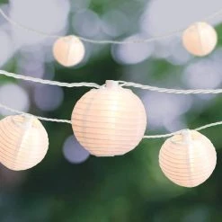 Coupon ❤️ 8 Pack: 10ct. White Fabric Lantern String Lights by Ashland® 🛒 -Ashlandty Shop MP578533