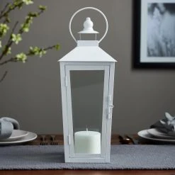 Best deal ⌛ 6 Pack: 15.7" White Metal Lantern by Ashland® ⭐ -Ashlandty Shop MP638435 20