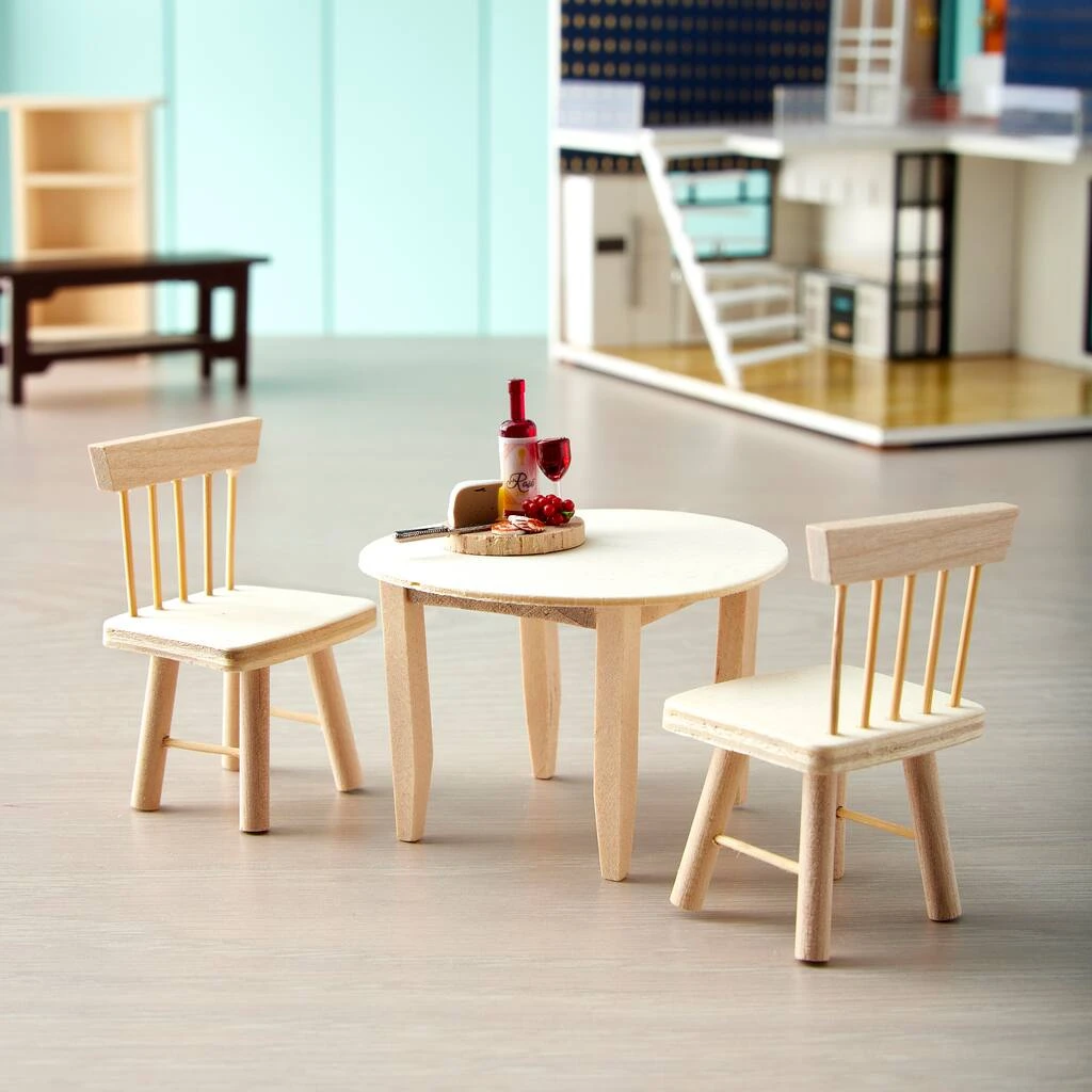 Coupon ⌛ 12 Pack: Mini Wood Table & Chairs Set by Ashland® ✔️ 4 Coupon ⌛ 12 Pack: Mini Wood Table & Chairs Set by Ashland® ✔️ - Image 2