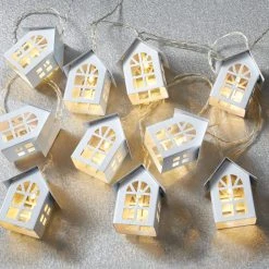 Coupon ⭐ 8 Pack: 10ct. Warm White LED White House String Lights by Ashland® ⌛ -Ashlandty Shop MP671551