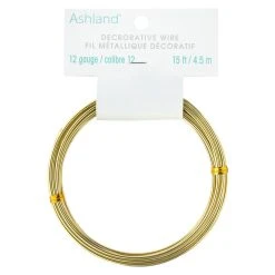 Wholesale 🛒 12 Pack: 12 Gauge Gold Aluminum Decorative Wire by Ashland® 🛒 -Ashlandty Shop MP998213 30